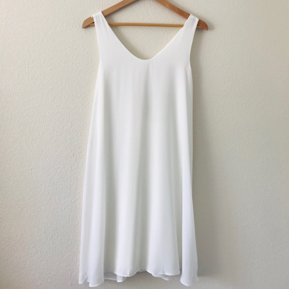 Pinkblush white sleeveless maternity dress